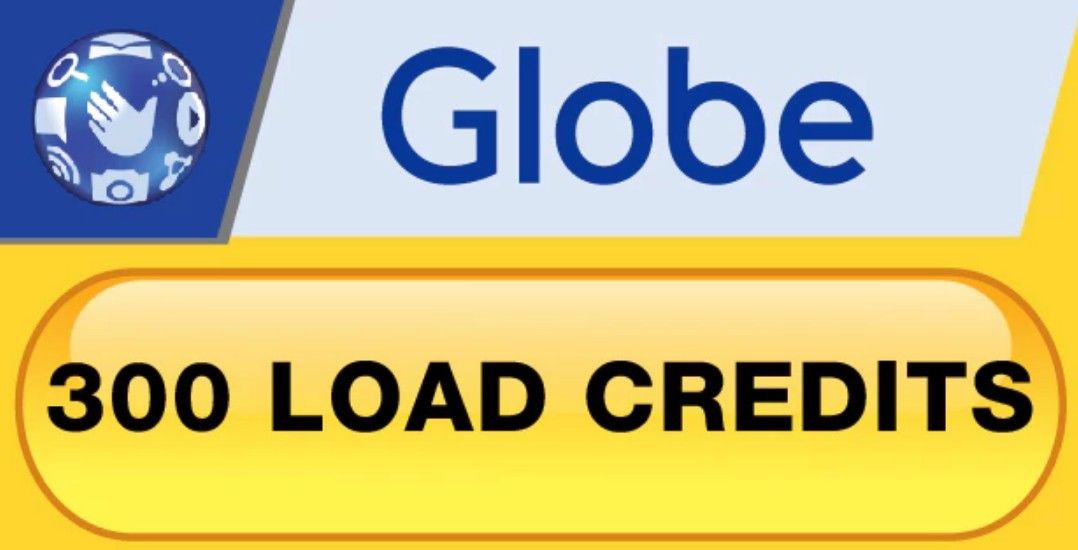 GLOBE Philippines Autoload Prepaid Electronic Load 300 Peso Load Credits
