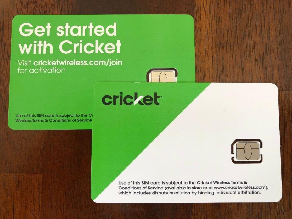 10 Cricket Wireless 4G/LTE Nano SIM cards