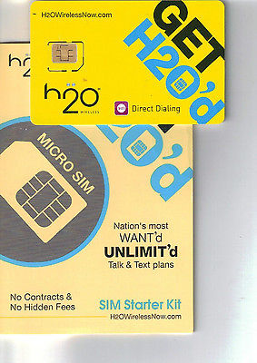 H20 WIRELESS MICRO SIM NEW & NEVER ACTIVATED