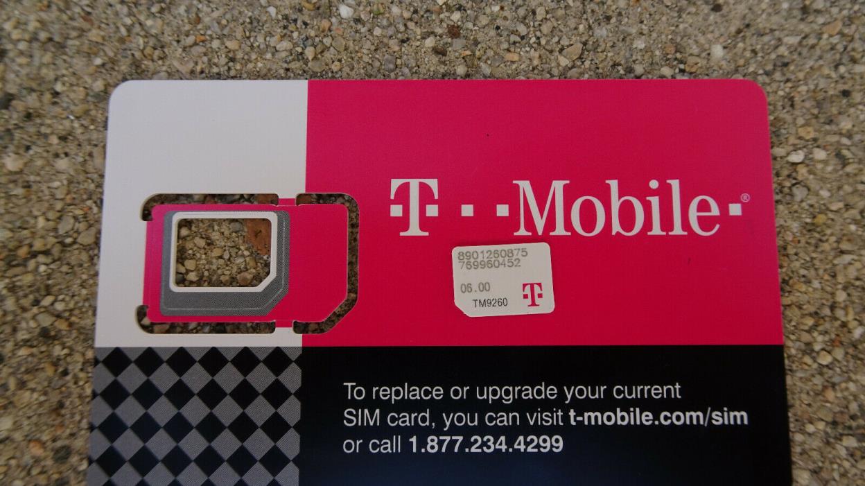 T-Mobile Micro SIM card