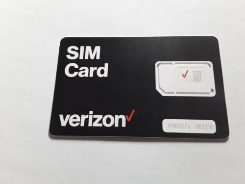New Verizon SIM Card (BULKSIM-TRI-A) Regular, Micro, Nano, 3G, 4G, LTE, 3FF, 4FF