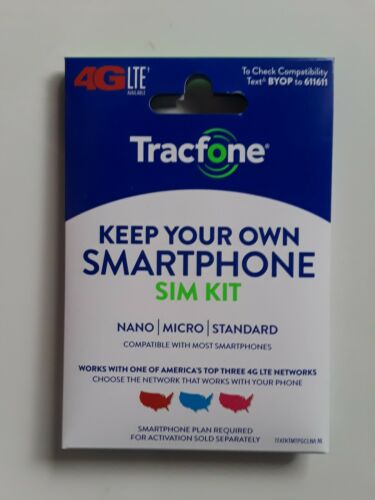 TracFone Bring Your Own Phone SIM Activation Kit Micro Nano Standard *Sealed*
