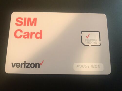 Verizon Wireless 4G LTE Certified MICRO SIM Card 3FF - BULKSIM3FF