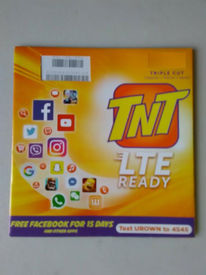 TNT Prepaid - Philippines Network  LTE  Sim Card Tri Cut ** US SHIPPER **