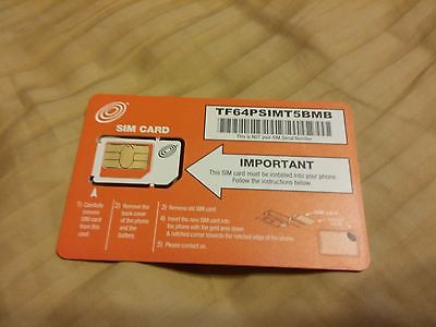 0 Straight Talk Full + Micro SIM Card Activation Kit T-Mobile for older phones