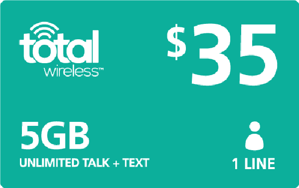 Total Wireless Preloaded $35 plan Sim card activation prepaid (Bring ur Simcard)