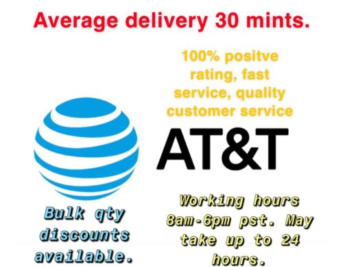 AT&T Prepaid Numbers for Port | Any Area Codes | Fast delivery. Message Zip Code