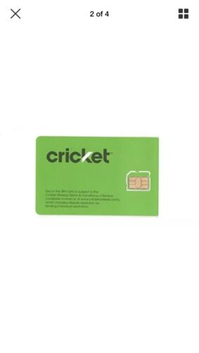 CRICKET WIRELESS NANO 4FF SIM Card • GSM 4GLTE •  NEW •  AT&T Network MVNO