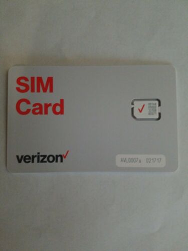 Verizon Wireless 4g LTE Nano SIM Card 4ff
