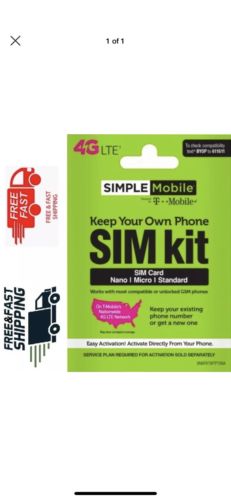 SIMPLE Mobile - Bring Your Own Phone SIM Card Kit
