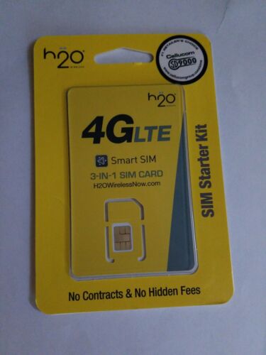 H2O 3 in 1 SIM Card for Mobile Phones