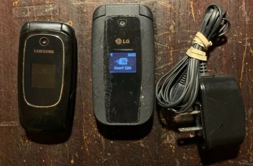 Tracfone 2 Preowned Phone Lot Working Phone LG SAMSUNG