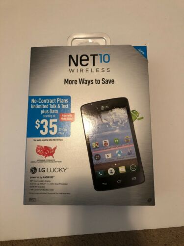 Net10 Wireless LG L16C Lucky 3G Android 4,4, KitKat Cell Phone 3.8