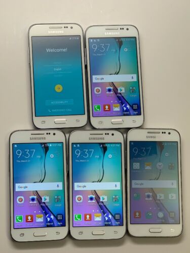 Lot of 5 Samsung Galaxy Core Prime G360T T-mobile Smartphones As-Is