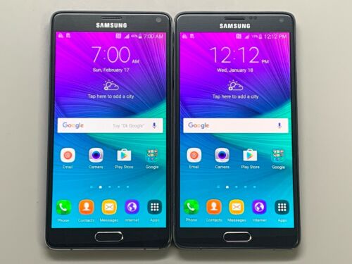 Lot of 2 Samsung Galaxy Note 4 T-mobile Smartphones (Burn Marks)
