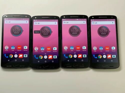 Lot of 4 Motorola Turbo 2 XT1585 Verizon GSM Unlocked Smartphones ( Burn Marks )