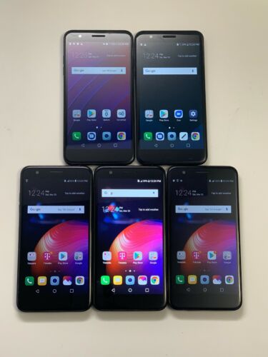 Lot of 5 LG K30 Black T-Mobile & Spectrum 32GB Samrtphones AS-IS GSM