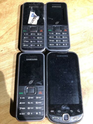 Samsung Phone Lot Of 4 Devices