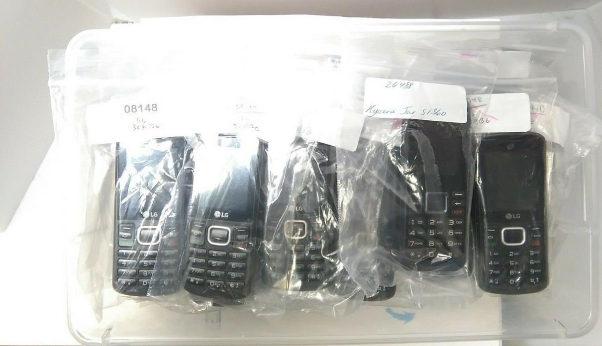 Lot of 34 LG 328BG Cell Phones  (Various Carriers) Assorted Conditions