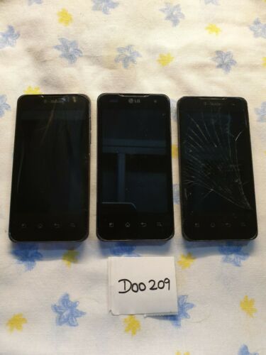 Lot of 3 LG P999 G2X phones for parts, repair or gold recovery