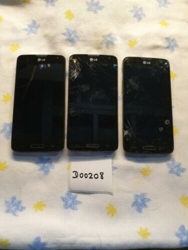 Lot of 3 LG D415 Optimus L90 phones for parts, repair or gold recovery