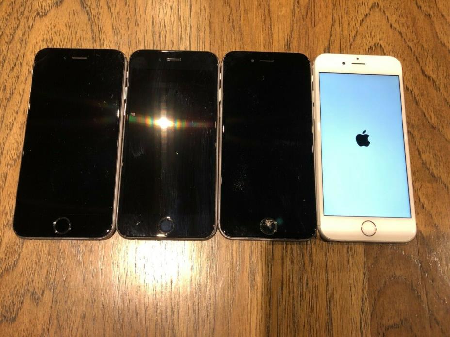 LOT of (4) Apple iPhone 6- no power