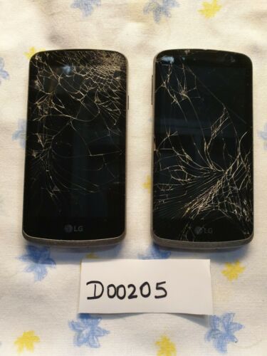 Lot of 2 LG K120 Spree phones for parts, repair or gold recovery