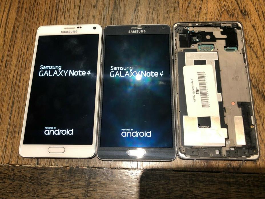 LOT of (2) Samsung Galaxy Note 4 with EXTRA board/housing