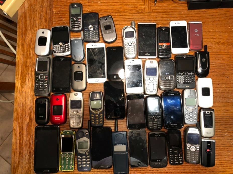 41 Cell Phones for Scrap Gold Recovery