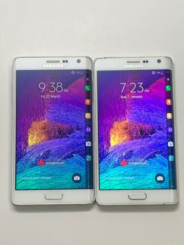 Lot of 2 Samsung Galaxy Note Edge International GSM Unlocked Smartphones As-Is