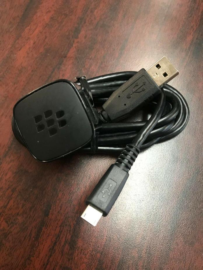 Lot of 10 Genuine Blackberry Wall-Charger w/ Micro USB Cable HDW-24481-001.