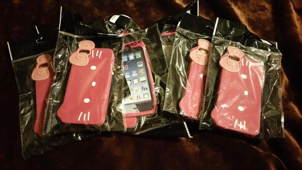 10 Hello Kitty silicone cartoon case Apple iPhone 5/5s/SE US & GLOBAL SHIPPING