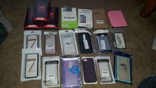 Hodgepodge Lot Of Cell Phone Cases And Screen Protectors All Brand New