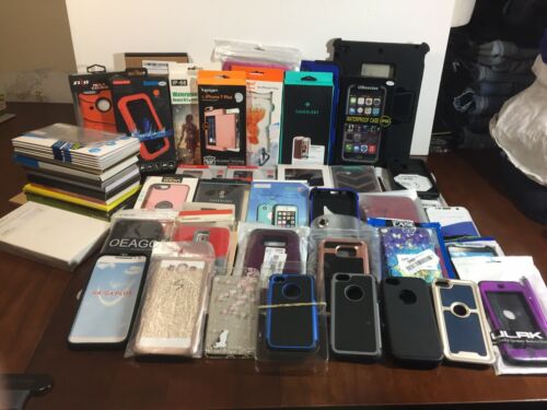 Huge Cell Phone Case Lot Glass Protectors iPad iPhone Galaxy Spigen Uuber LOOK!