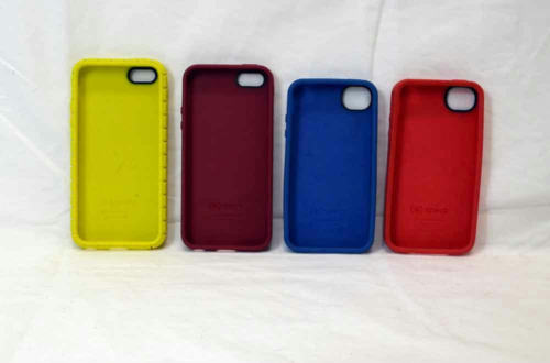 Lot of Four (4) Gel Cellphone Cases - Various Sizes and Colors - Sold AS IS