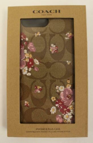 Coach Women's Coated Canvas Floral Iphone 8 Plus Case HD3  Khaki Multi F34723
