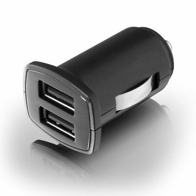 Aluratek AUCC03F 5V 2-Port USB Car Charger (Black) - NEW