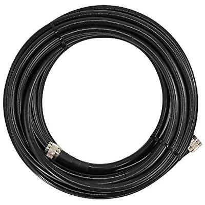 100' SC-400 Ultra Low-Loss Coax Cable With N-Male Connectors Black Cell Phones 
