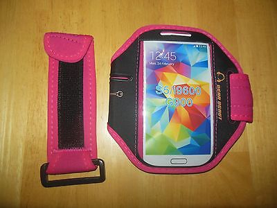 NEW GEAR BEAST Running Armband w/ Key Pocket for iPhone & Samsung Galaxy PINK