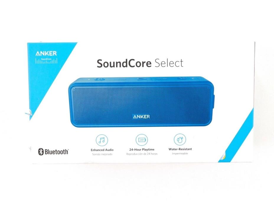 Anker SoundCore Select Portable Blue Wireless Bluetooth Speaker A3106Z31