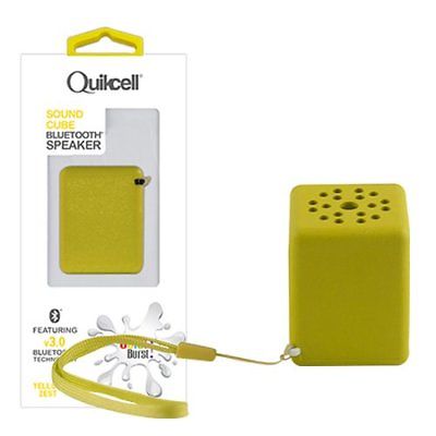 Quikcell Bluetooth Wireless Speaker for Apple & Android- Yellow