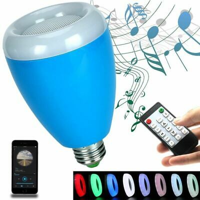 LED Light Bulb,Wireless Bluetooth Dimmable Liamp Bulb Speaker, E27 Base RGB Mult