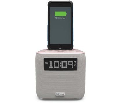 iHome Dual Alarm FM Clock Radio Lightning Dock Rose Gold (iPL24RGD)