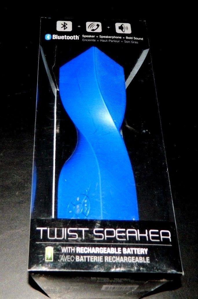 iSound Twist Bluetooth Wireless Mobile Speaker Glossy Blue Battery Rechargeable