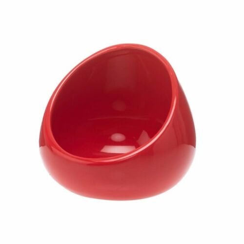 TRENDY CERAMIC BOOM BOWL CELL PHONE OR MP3 PLAYER AMPLIFIER -CHERRY RED 4.5
