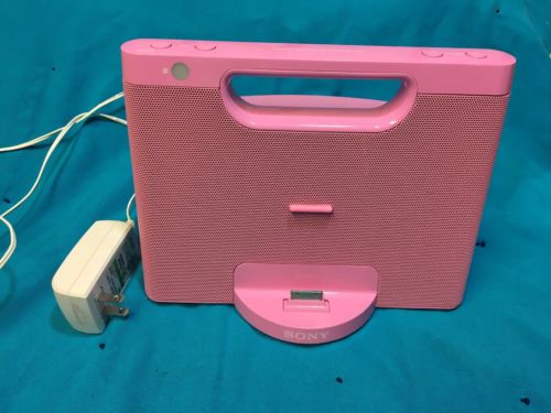 Sony RDP-M7iP Pink Speaker iPhone Dock