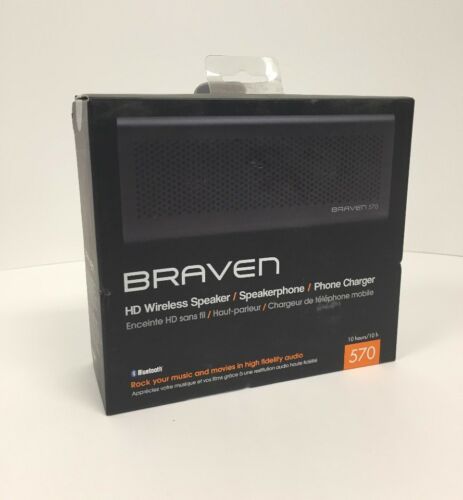 Braven 570 Portable Bluetooth Speaker - Retail Packaging - Black  - New Sealed