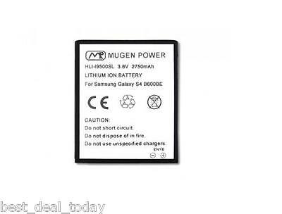 Mugen Power 2750mah Extended Battery Samsung Galaxy S4 S-4 Verizon AT&T T-Mobile