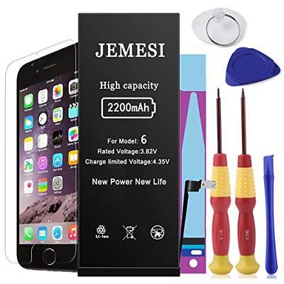 JEMESI Battery for Model iPhone 6, New 0 Cycle of 2200mAh Li-ion Battery Replace