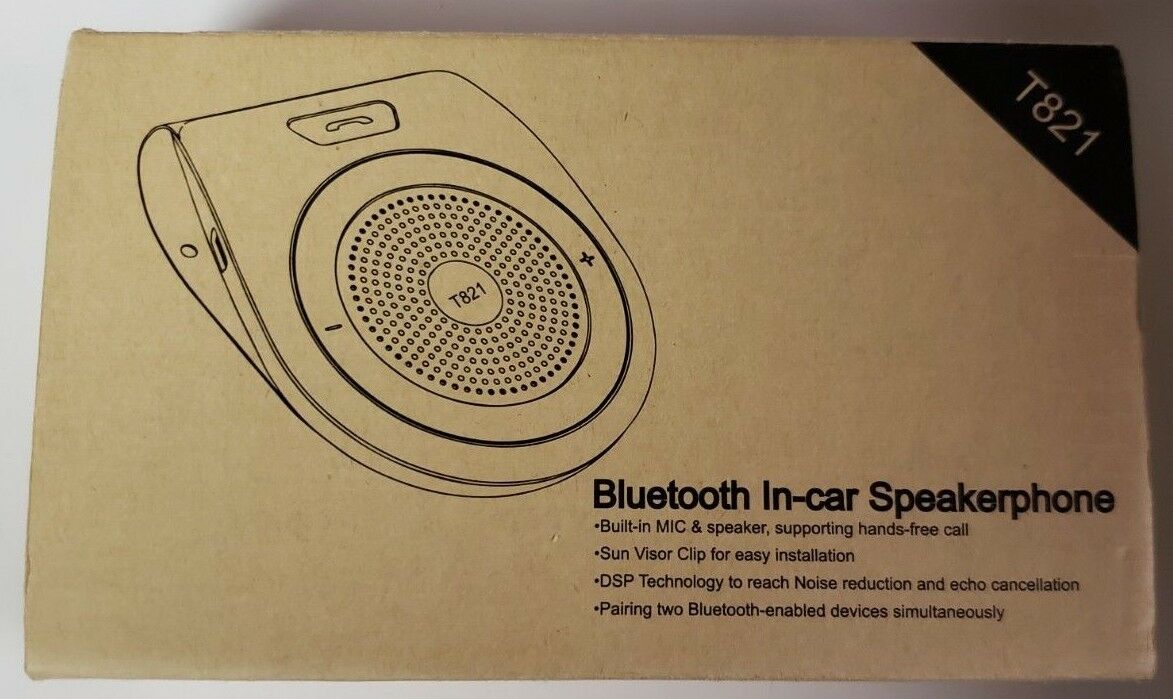 Bluetooth in Car Speakerphone Motion AUTO ON Wireless Speaker for Handsfree T821